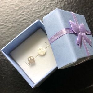 PAC-Man Style, Sterling Silver Earrings!